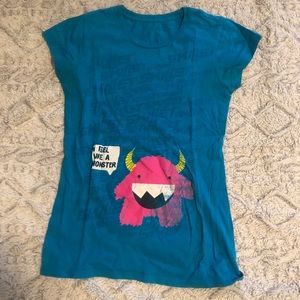 Skillet shirt (says “I feel like a monster”)